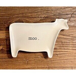 Magenta Exclusive Moo Cow Plate Stamped M Used Not Perfect